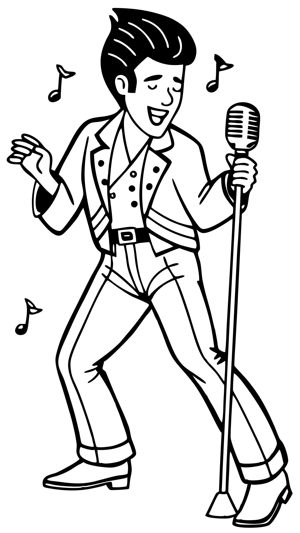 elvis presley coloring pages